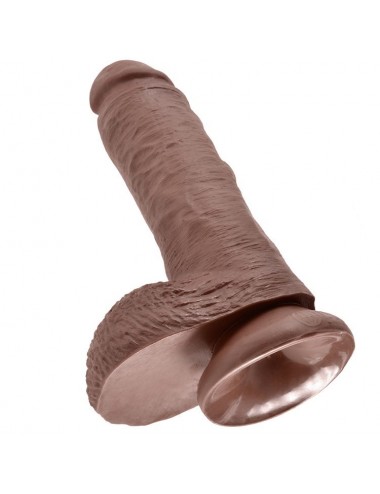 KING COCK 8" PENE REALISTICO MARRON 20.3CM