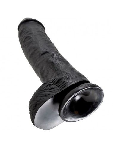 KING COCK 10" PENE REALISTICO NEGRO 26.5 CM
