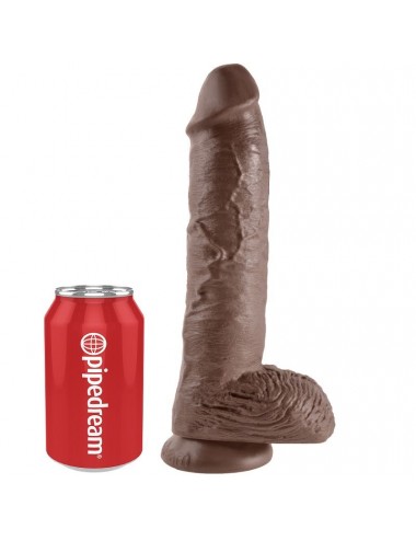 KING COCK 10" PENE REALISTICO MARRON 26.5 CM