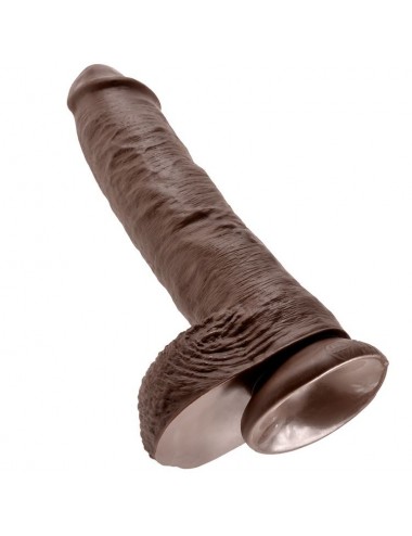 KING COCK 10" PENE REALISTICO MARRON 26.5 CM