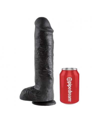 KING COCK 11" PENE REALISTICO NEGRO 28 CM