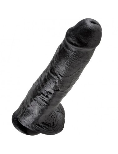 KING COCK 11" PENE REALISTICO NEGRO 28 CM