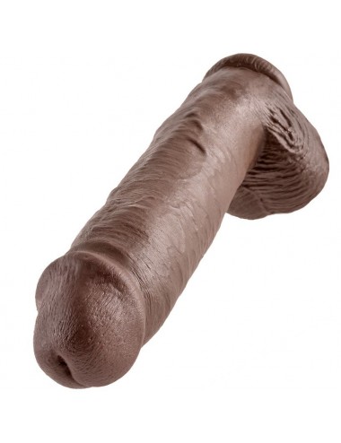 KING COCK 11" PENE REALISTICO MARRON 28 CM