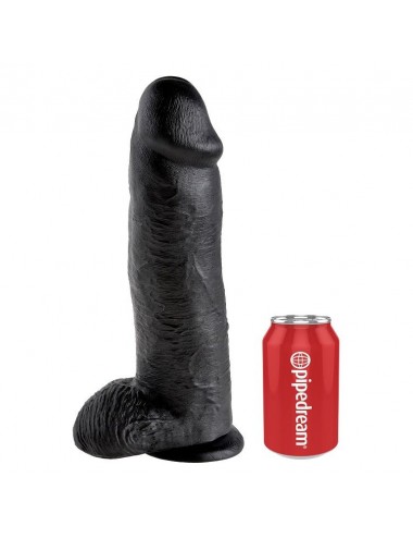 KING COCK 12" PENE REALISTICO NEGRO 30.48 CM