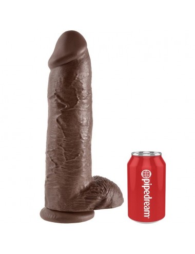 KING COCK 12" PENE REALISTICO MARRON 30.48 CM