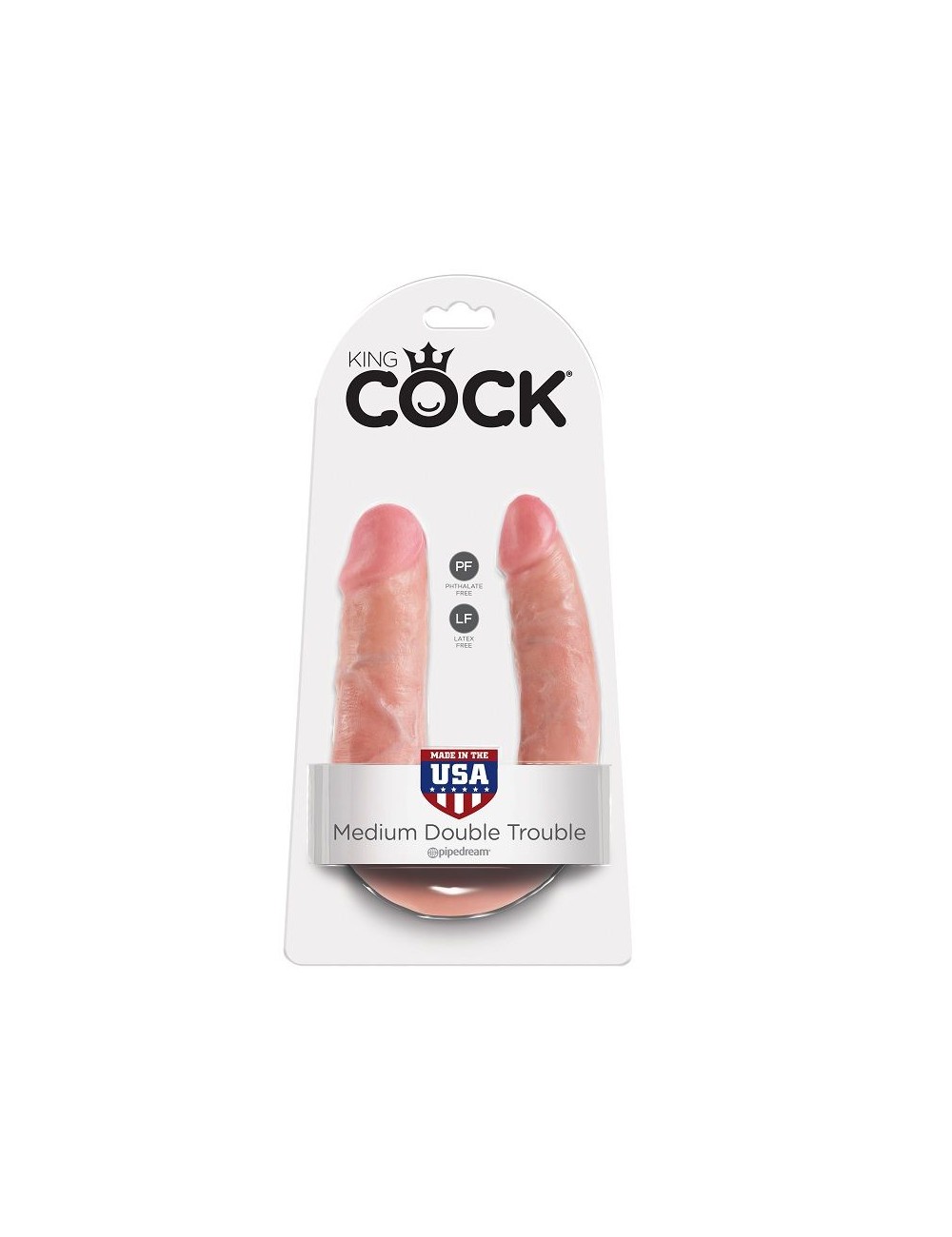 KING COCK A FORMA DI U MEDIO DOPPIO GUASTO CARNE