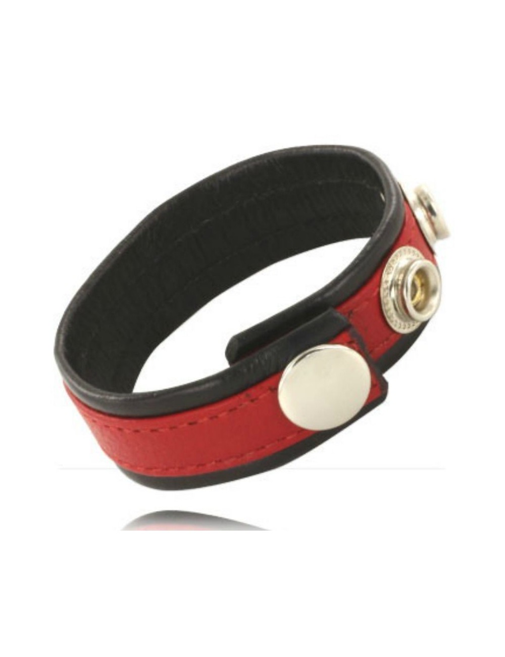 CORPO IN PELLE E CINTURINO CON MOSCHETTONI - NERO E ROSSO CORPO IN PELLE E CINTURINO CON MOSCHETTONI - NERO E ROSSO
