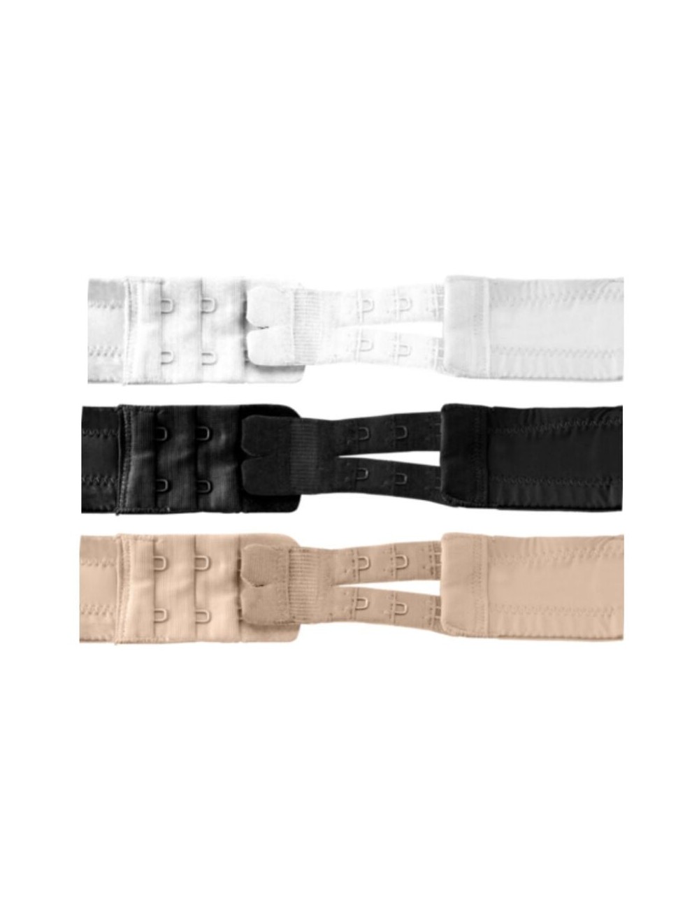 BYEBRA - PROLUNGA PER REGGISENO FLESSIBILE 2 GANCI NUDE 4UDS