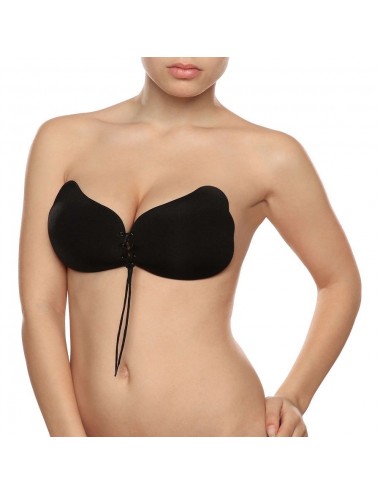 REGGISENO BYEBRA IN PIZZO COPPA B IN NERO