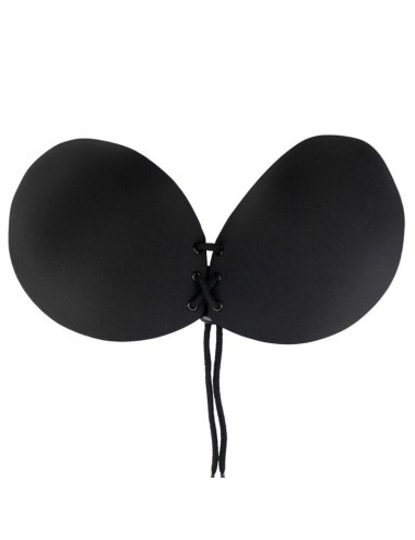 BYE BRA REGGISENO TONDO IN PIZZO - NERO