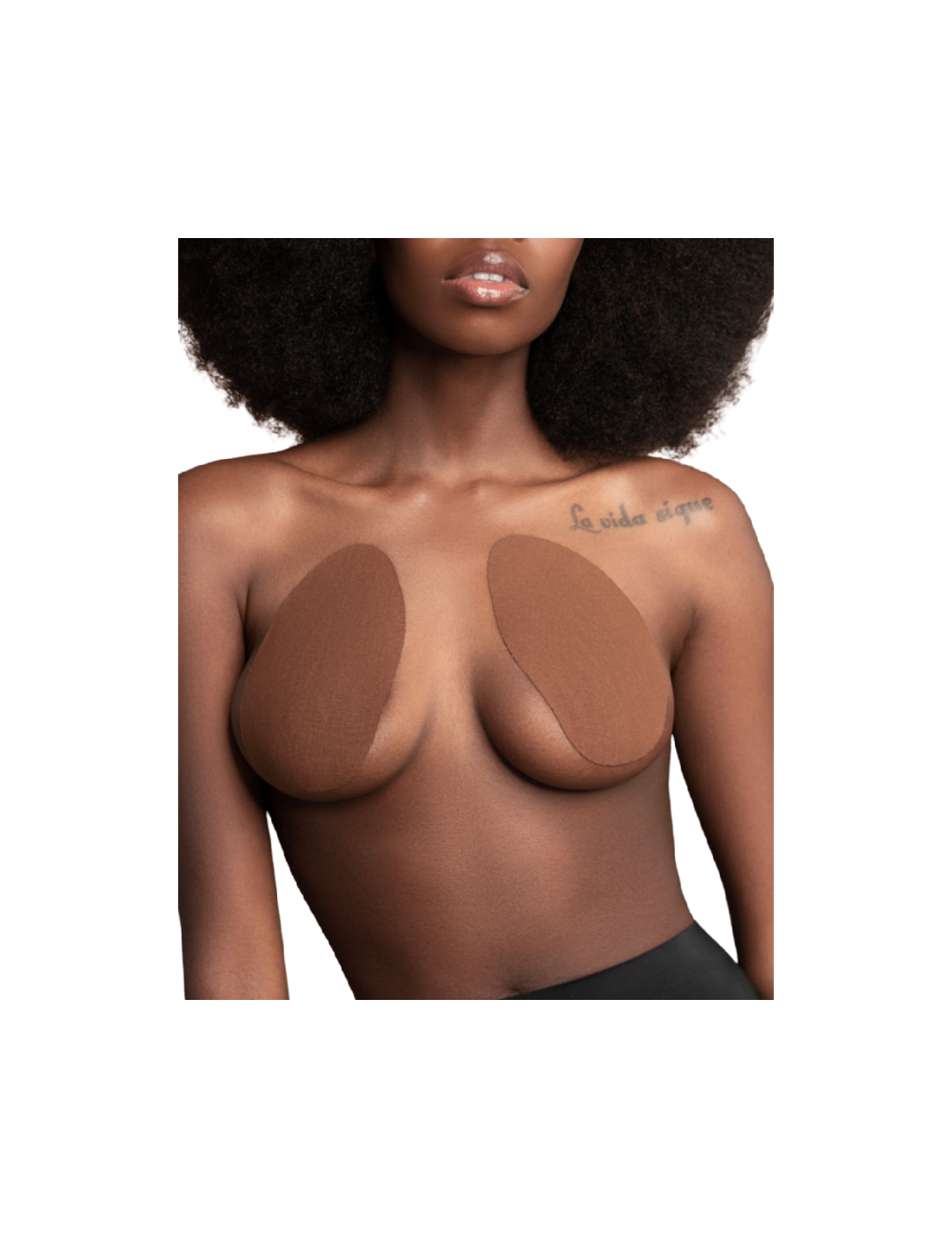 SOTTOPIEDE ALZA SENO REGGISENO BYE + 3 COPPIA COPRI NIPPLE IN RASO - MARRONE SCURO TAGLIA DF SOTTOPIEDE ALZA SENO REGGISENO BYE + 3 COPPIA COPRI NIPPLE IN RASO - MARRONE SCURO TAGLIA DF