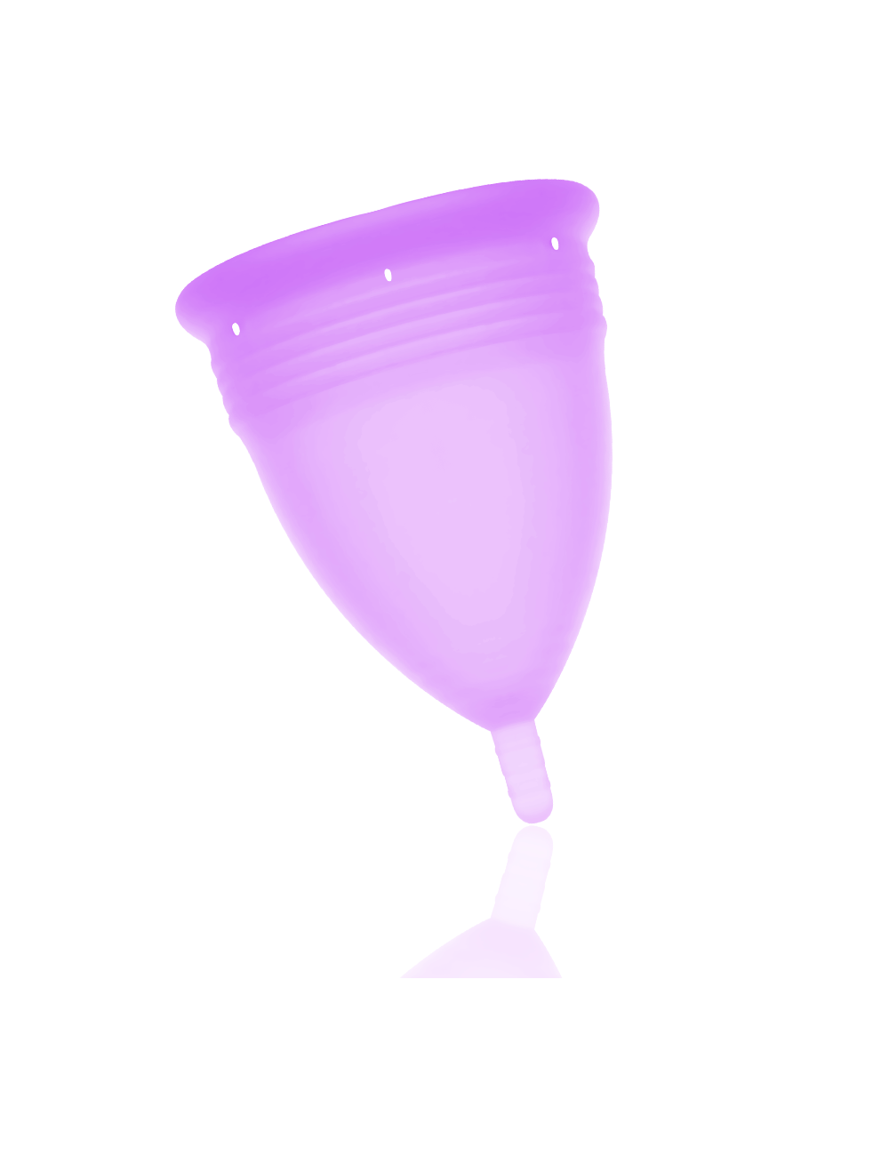 COPPA MENSTRUALE STERCUP TAGLIA L COLORE VIOLA FDA SILICONE