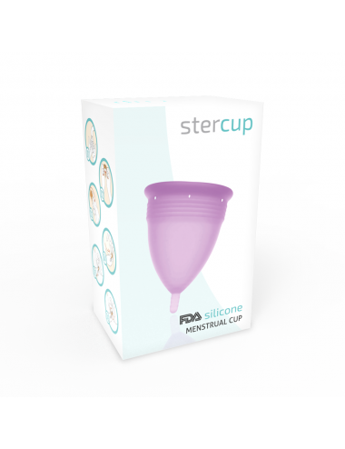 COPPA MENSTRUALE STERCUP TAGLIA L COLORE VIOLA FDA SILICONE