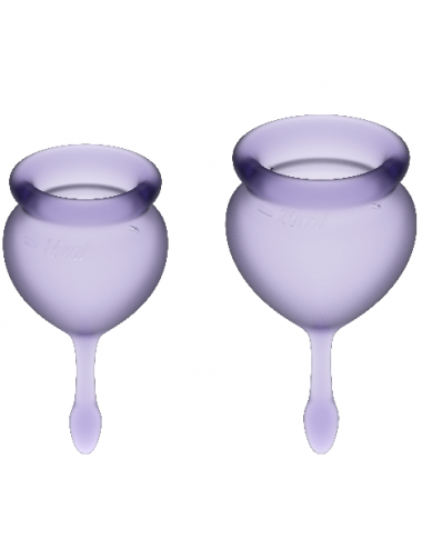 TAZZA MENSTRUALE SODDISFACENTE FEEL GOOD VIOLA 15 + 20ML