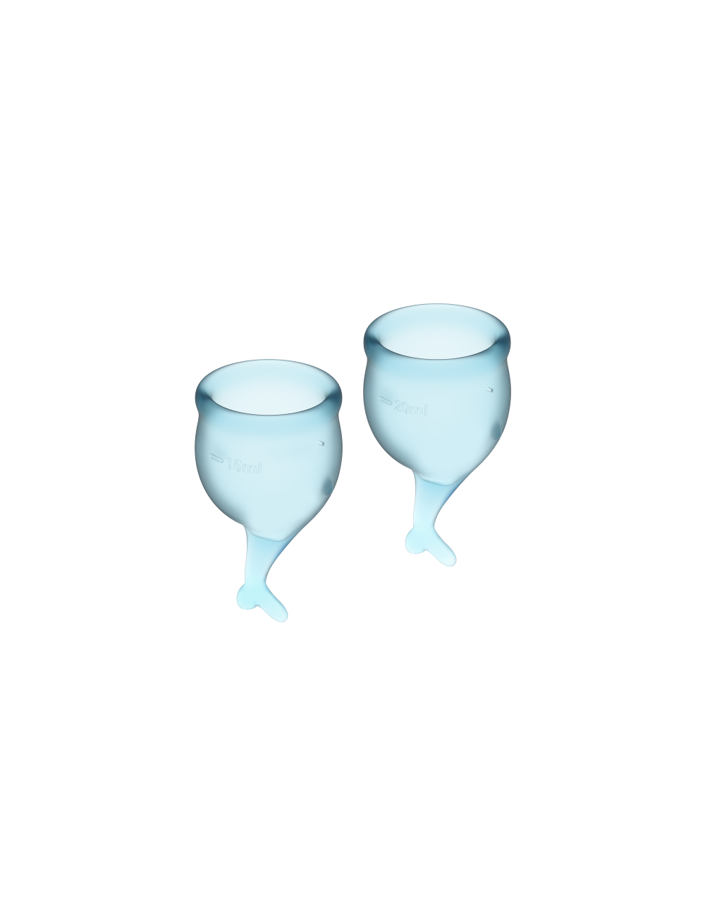 TAZZA MESTRUALE FEEL SECURE SATISFYER AZZURRO 15 + 20ML TAZZA MESTRUALE FEEL SECURE SATISFYER AZZURRO 15 + 20ML