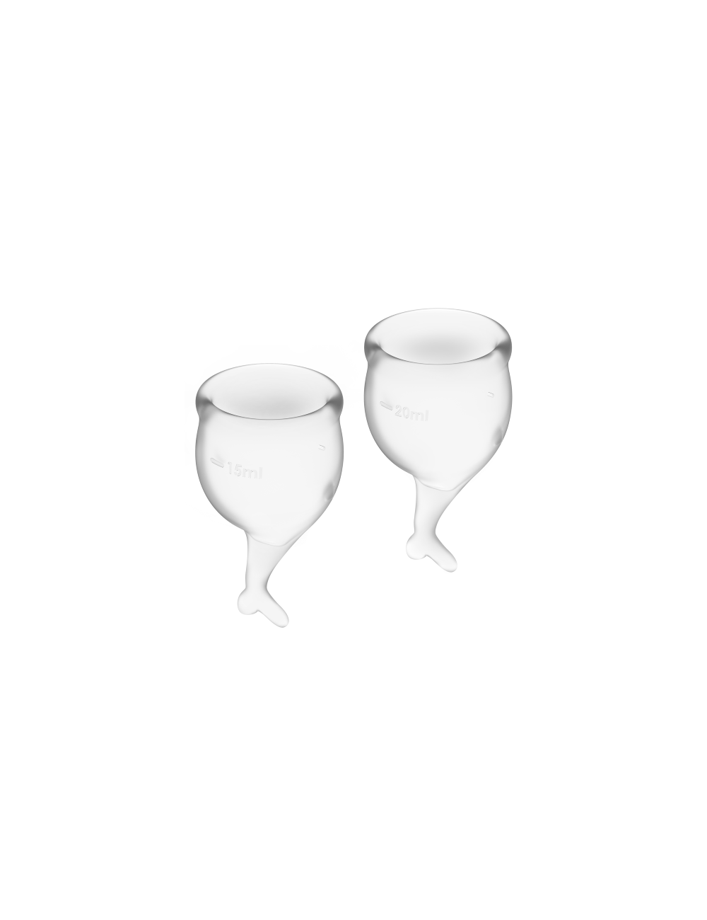 TAZZA MENSTRUALE SODDISFATTA FEEL SECURE TRASPARENTE 15 + 20ML TAZZA MENSTRUALE SODDISFATTA FEEL SECURE TRASPARENTE 15 + 20ML