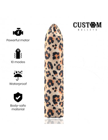 BULLET PERSONALIZZATI BULLET RICARICABILI LEOPARD 10 INTENSITÀ