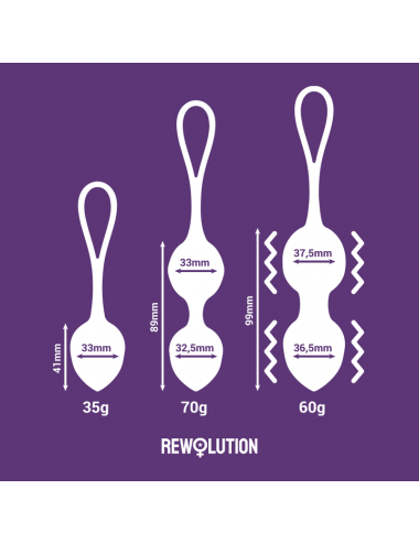 REWOLUTION REWOBEADS PALLINE VIBRANTI TELECOMANDO CON TECNOLOGIA WATCHME