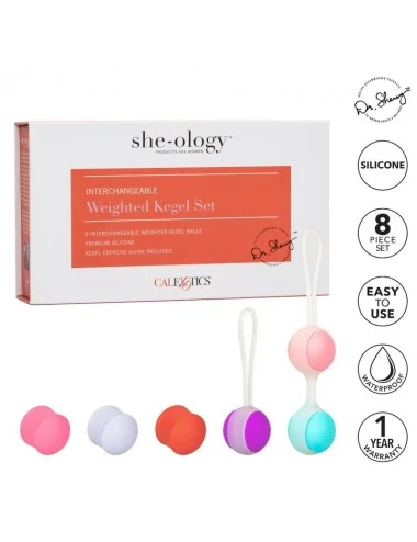 CALEX SHE-OLOGY SET BOLAS KEGEL INTERCAMBIABLES