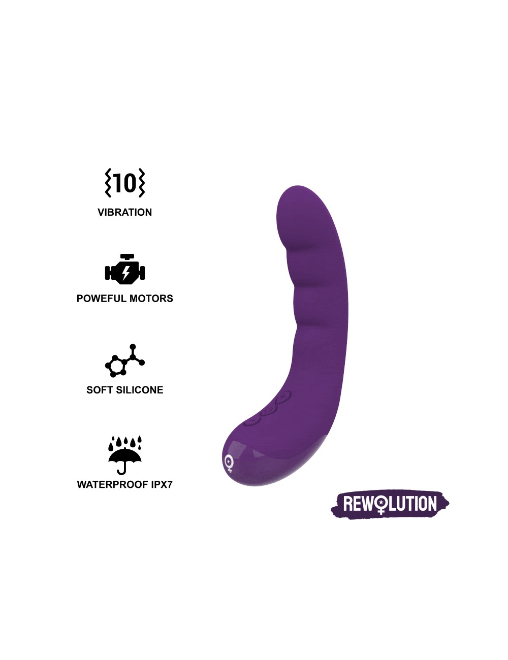 REWOLUTION REWOCURVY VIBRATORE FLESSIBILE RICARICABILE