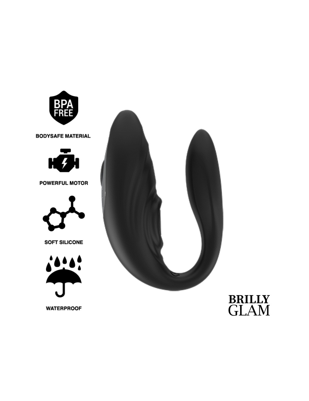 BRILLY GLAM COUPLE PULSING & VIBRATING REMOTE CONTROL