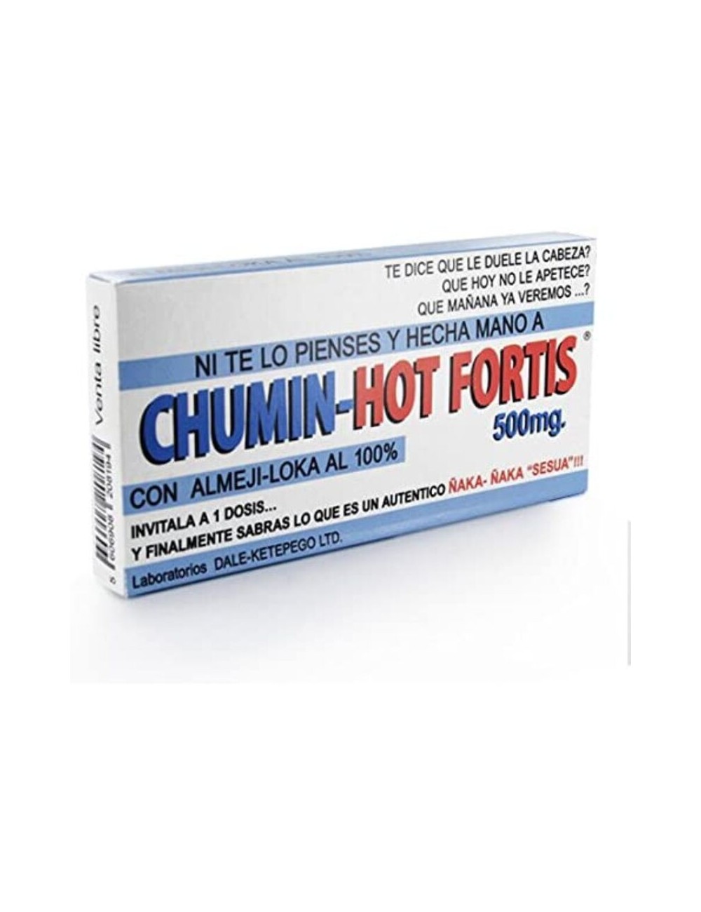 DIABLO PICANTE - CAJA DE MEDICAMENTOS CHUMIN-HOT FORTIS DIABLO PICANTE - CAJA DE MEDICAMENTOS CHUMIN-HOT FORTIS