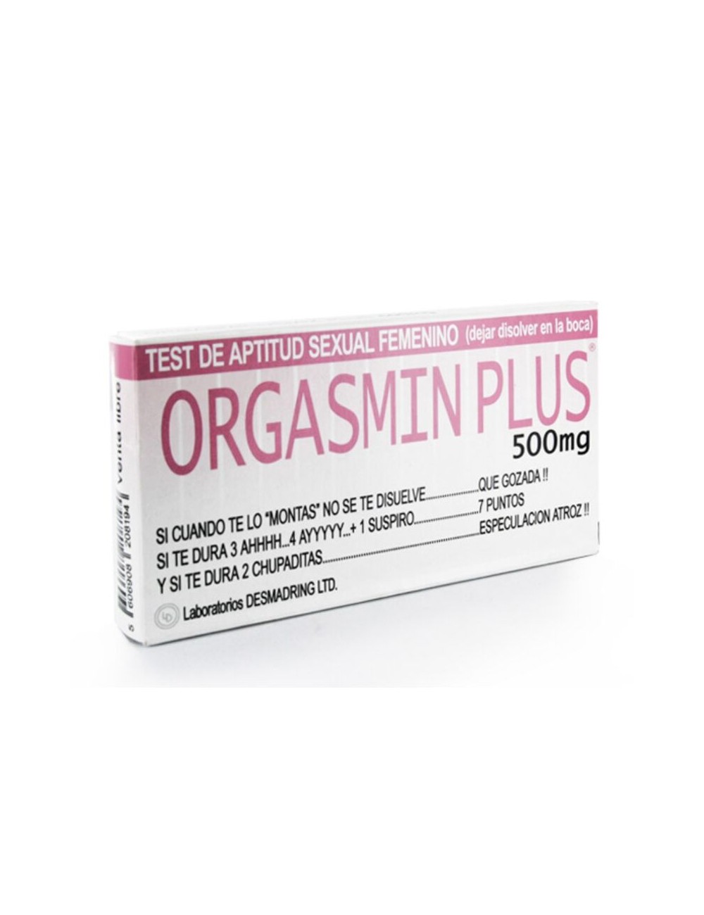 DIABLO PICANTE - CAJA DE MEDICAMENTOS ORGASMIS PLUS CHICA DIABLO PICANTE - CAJA DE MEDICAMENTOS ORGASMIS PLUS CHICA
