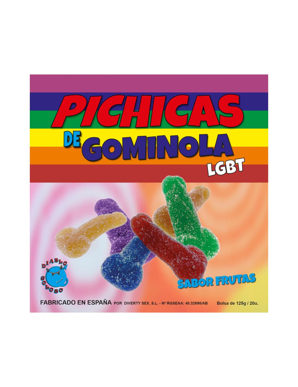 PRIDE - FRUTTA GUMMY PENIS CON ZUCCHERO LGBT PRIDE - FRUTTA GUMMY PENIS CON ZUCCHERO LGBT