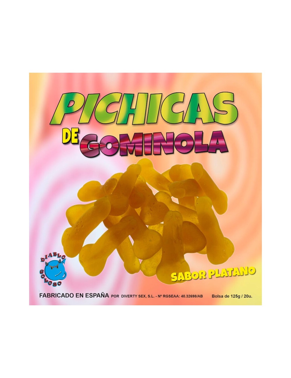 DIABLO PICANTE - BANANA DEL PENE GUMMY DIABLO PICANTE - BANANA DEL PENE GUMMY