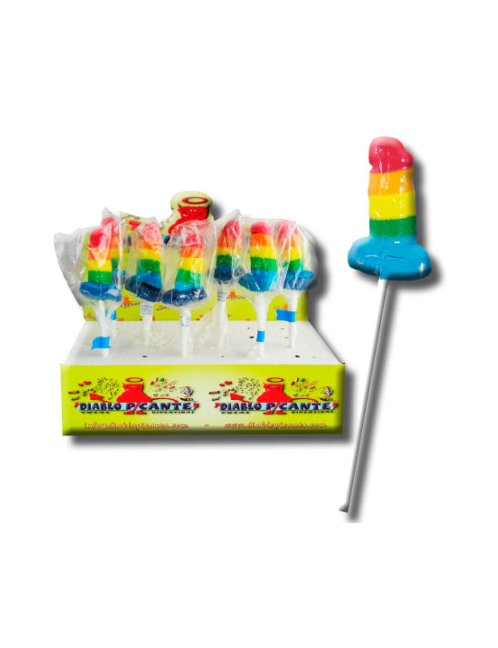 PRIDE - GUMMY LOLLIPOP PENE LGBT PRIDE - GUMMY LOLLIPOP PENE LGBT