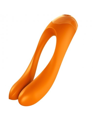 SODDISFACENTE VIBRATORE DI CANNA DI CARAMELLA ARANCIONE