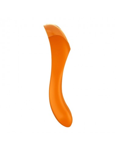 SODDISFACENTE VIBRATORE DI CANNA DI CARAMELLA ARANCIONE