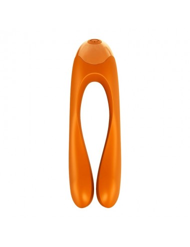 SODDISFACENTE VIBRATORE DI CANNA DI CARAMELLA ARANCIONE