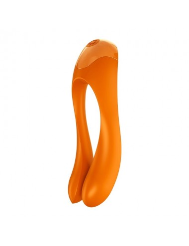 SODDISFACENTE VIBRATORE DI CANNA DI CARAMELLA ARANCIONE