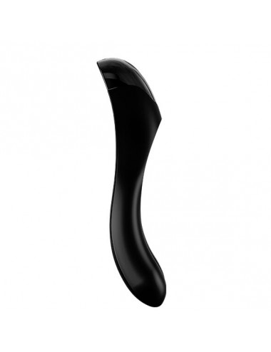 SODDISFACENTE VIBRATORE DI BASTONCINO DI CARAMELLA NERO
