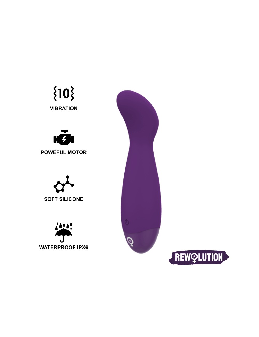 REWOLUTION REWOPULSE FLESSIBILE VIBRATORE STIMOLATORE PUNTO G