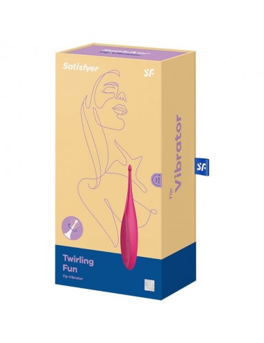 VIBRATORE SODDISFACENTE TWIRLING FUN TIP - ROSA