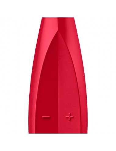 VIBRATORE SODDISFACENTE TWIRLING FUN TIP - ROSSO