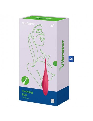 VIBRATORE SODDISFACENTE TWIRLING FUN TIP - ROSSO