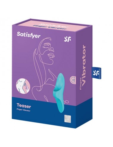 VIBRATORE A DITO SODDISFATTO TEASER - LUCE BLU