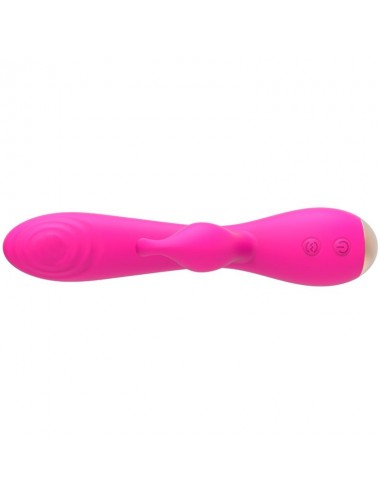 NALONE MAGIC STICK CONIGLIO VIBRATORE TRIPLE TESTE STIMOLANTI - ROSA