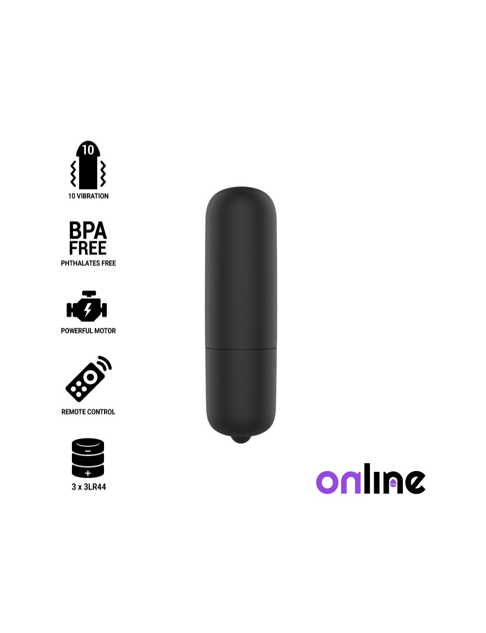 ONLINE MINI BULLET VIBE - NERO ONLINE MINI BULLET VIBE - NERO