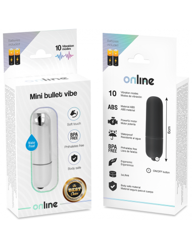 MINI BULLET VIBE ONLINE - ARGENTO