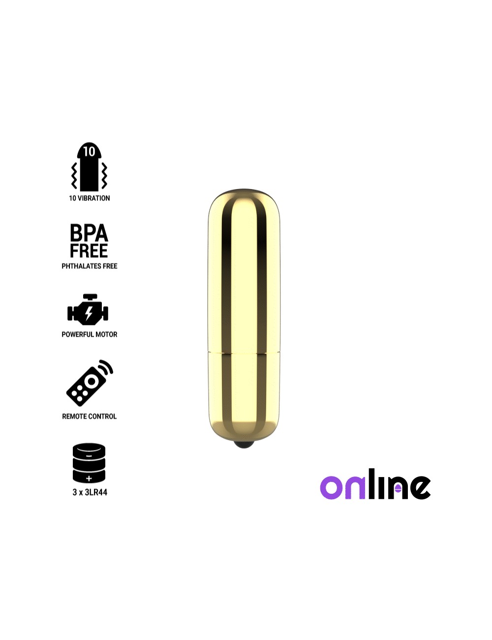 MINI BULLET VIBE ONLINE - GOLDEN MINI BULLET VIBE ONLINE - GOLDEN