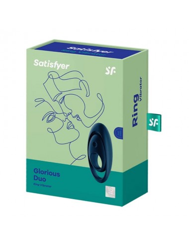 SATISFYER GLORIOUS DUO ANELLO VIBRATORE BLU