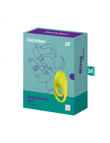 VIBRATORE AD ANELLO DUO SPETTACOLARE SATISFYER GIALLO