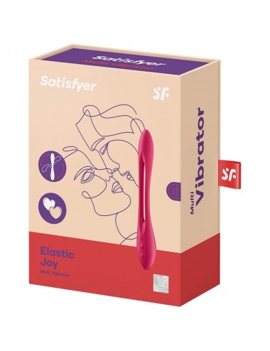 SATISFYER ELASTIC JOY MULTI VIBRATORE - ROSSO