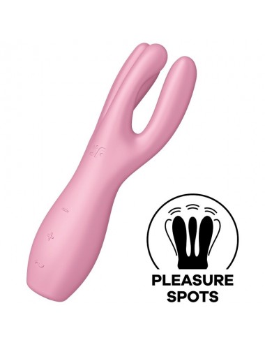 VIBRATORE SATISFYER THREESOME 3 - ROSA