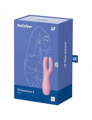 VIBRATORE SATISFYER THREESOME 3 - ROSA