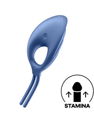 VIBRATORE AD ANELLO SATISFYER SWORDSMAN - BLU